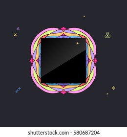 Card with abstract background for brochure, flyer or presentations design, vector illustration