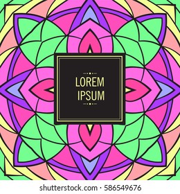 Card with abstract background for brochure, flyer or presentations design, vector illustration