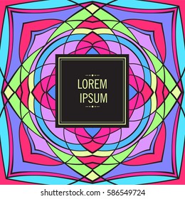 Card with abstract background for brochure, flyer or presentations design, vector illustration