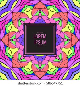 Card with abstract background for brochure, flyer or presentations design, vector illustration