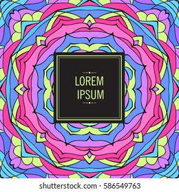 Card with abstract background for brochure, flyer or presentations design, vector illustration