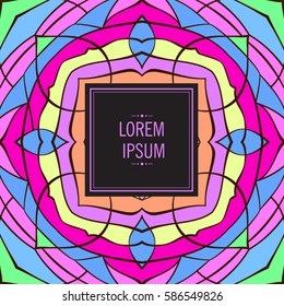 Card with abstract background for brochure, flyer or presentations design, vector illustration