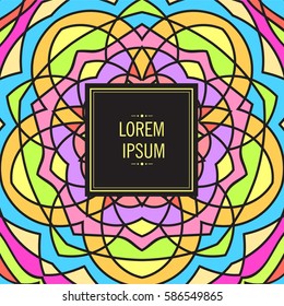 Card with abstract background for brochure, flyer or presentations design, vector illustration