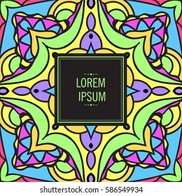 Card with abstract background for brochure, flyer or presentations design, vector illustration