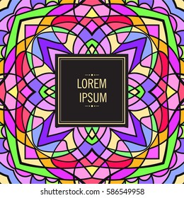 Card with abstract background for brochure, flyer or presentations design, vector illustration