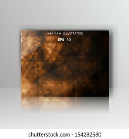 card with abstract geometrical background