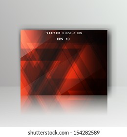 card with abstract geometrical background
