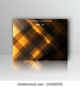 card with abstract geometrical background