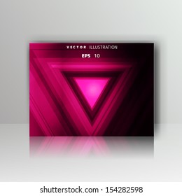 card with abstract geometrical background
