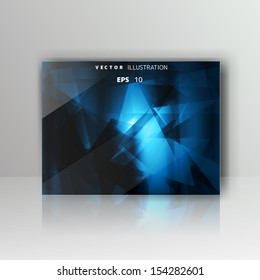 card with abstract geometrical background