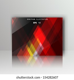 card with abstract geometrical background