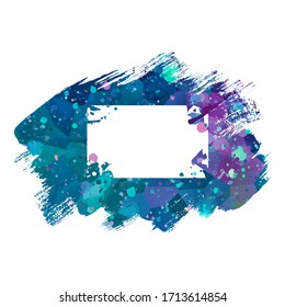 Karte mit abstraktem Marmor, Steinstruktur. Kreativer Hintergrund mit Platz für Text. Aquarell-Hintergrunddesign. Vektorillustration