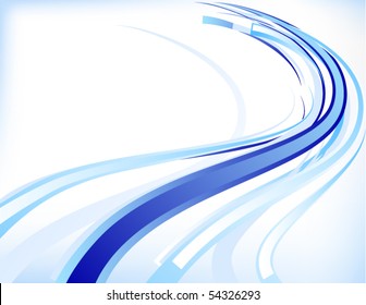 tarjeta con líneas de velocidad abstractas