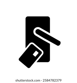 Card access icon. Card lock icon.
