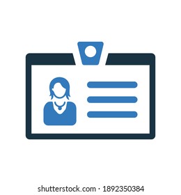 acceso a cuenta de tarjeta, icono de datos de usuario. Vector editable aislado en un fondo blanco.