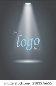Karte zum Hinzufügen von Text in Logo-Lichtbildmaterial