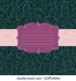 Card with amazing background