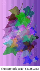 card among modern fall vector background, attractive brush around happening