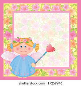 Card with angel.