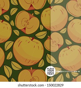 Card with apple
