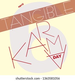 Card to the April date - Tangible Karma Day