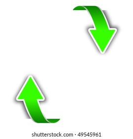 card with arrow