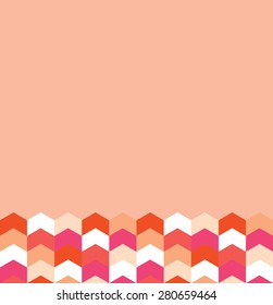 Card with arrow pattern and empty space for your text.