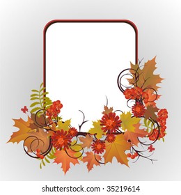 Card autumn