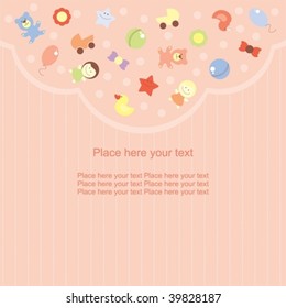 card for the baby girl and her parents