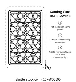 Card Back Abstract Pattern Background Underside