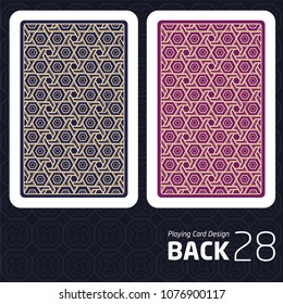 Card Back Abstract Pattern Background Underside