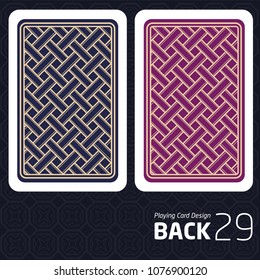 Card Back Abstract Pattern Background Underside