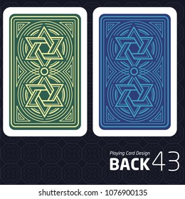 Card Back Abstract Pattern Background Underside