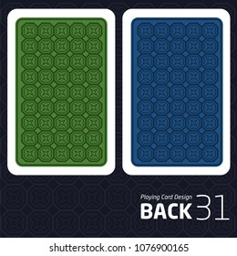 Card Back Abstract Pattern Background Underside