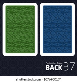 Card Back Abstract Pattern Background Underside