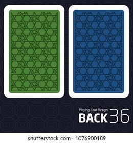 Card Back Abstract Pattern Background Underside