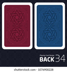 Card Back Abstract Pattern Background Underside