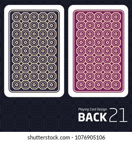 Card Back Abstract Pattern Background Underside