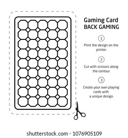 Card Back Abstract Pattern Background Underside