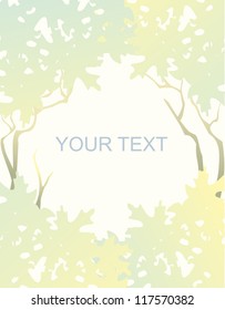 "card background autumn trees"