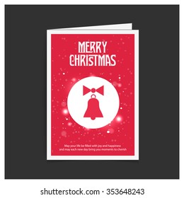 Card Background with Christmas bells