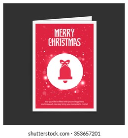 Card Background with Christmas bells