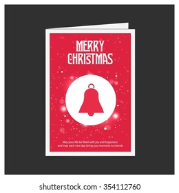 Card Background with Christmas bells
