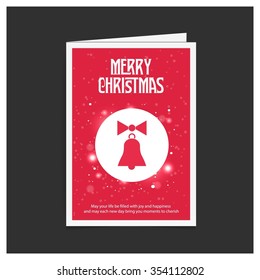 Card Background with Christmas bells

