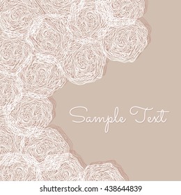 Card. Background with a linear pattern to insert text