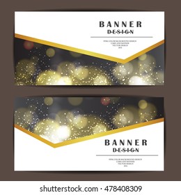 card and banner design with bokeh background.