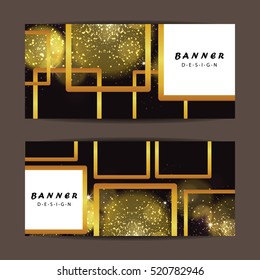card and banner design with bokeh background.