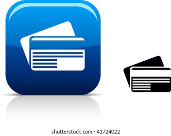 Card  beautiful icon. Vector illustration.