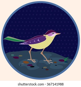 Card with bird