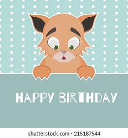card with birthday vector